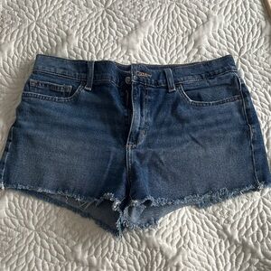 Joe's Jeans Dark Blue Frayed Hem Shorts